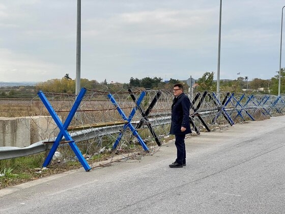 Ο Αντιπεριφερειάρχης Έβρου Δημήτρης Πέτροβιτς βρέθηκε στο σημείο.
